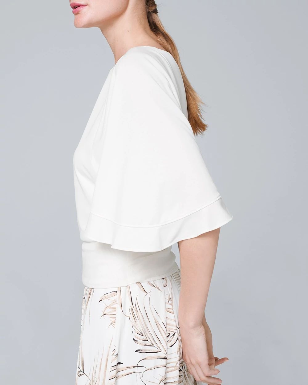 White batwing top discount
